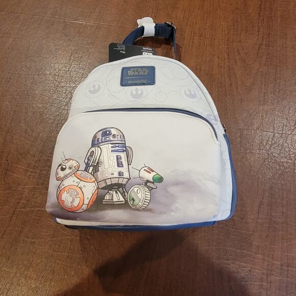 Loungefly Disney Star Wars R2D2 Bb8 Droids Mini Backpack New, with tags - Picture 1 of 8